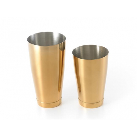Shaker Boston 2-częściowy typu TIN&TIN 700 ml+ 500 ml złoty