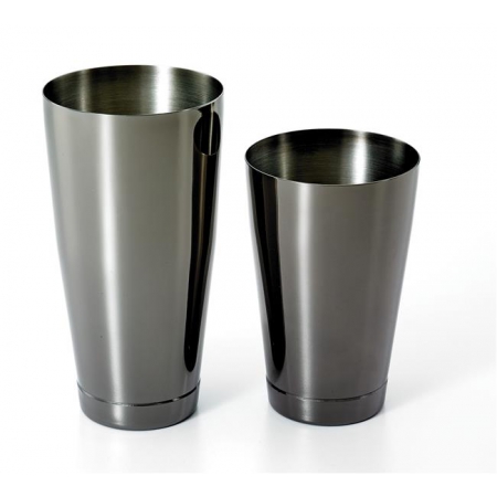 Shaker Boston 2-częściowy typu TIN&TIN 700 ml+ 500 ml czarny połysk