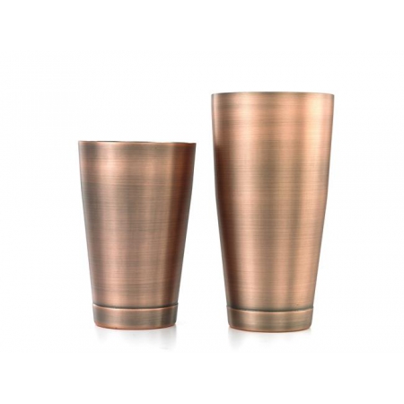 Shaker Boston 2-częściowy typu TIN&TIN 700 ml+ 500 ml antyczna miedź