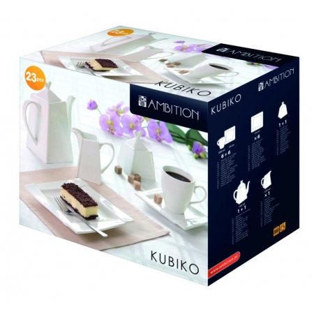 Komplet deserowy Kubiko 200 ml 23-elementowy AMBITION