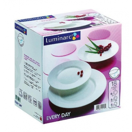 Komplet obiadowy Every Day 18-elementowy LUMINARC