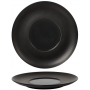 Talerz płaski z szerokim rantem 250 mm - Ambition Satin Black