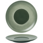 Talerz płaski z szerokim rantem 250 mm - Ambition Satin Green