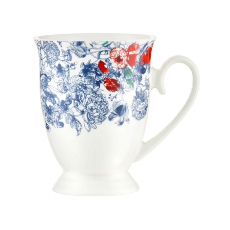 Kubek porcelanowy Diana Kwiatki Niebieskie 300 ml AMBITION